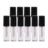 YIXANNX Empty Lip Gloss Tubes, Refillable Balm Containers, Black, 4.3 x 1 cm view 3