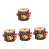 OIFAODAO 2-Piece Ceramic Hamster Nest, Tree Stump Hamster Playground and Hideout (A x 4 pcs) view 1