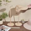 UNICRAFTALE 2-Piece Wooden Hat Stand Set, Round Cowboy Hat Holder, Wig and Helmet Organizer, 15 x 40 cm view 3