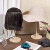 UNICRAFTALE 2-Piece Wooden Hat Stand Set, Round Cowboy Hat Holder, Wig and Helmet Organizer, 15 x 40 cm view 4