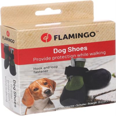 Magna Dog Shoes, 2-Pack, Green, L, 5.7 x 5.2 x 11.4 cm
