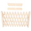 TOYANDONA Extendable Wooden Pet Safety Gate view 1