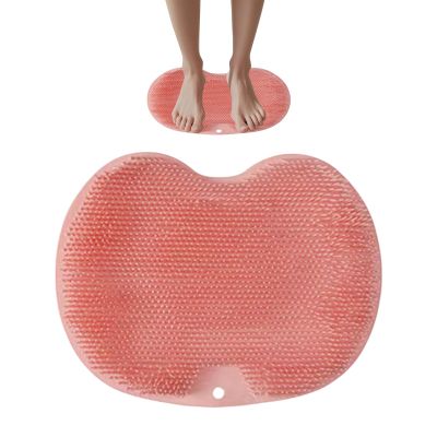 Foot Peeling Mat for Shower - Silicone Anti-Slip Cleaning Pad