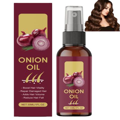 Onion Hair Oil for Dry, Damaged Hair, Moisturizing, Non-Greasy, Lightweight, Improves Hair Structure, Stronger Hair Roots (1 pc)