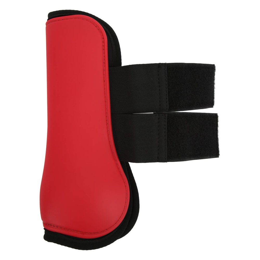Horse Tendon Boots, Neoprene-PU Set, Red Front Legs, XL