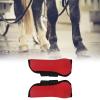 Horse Tendon Boots, Neoprene-PU Set, Red Front Legs, XL view 2