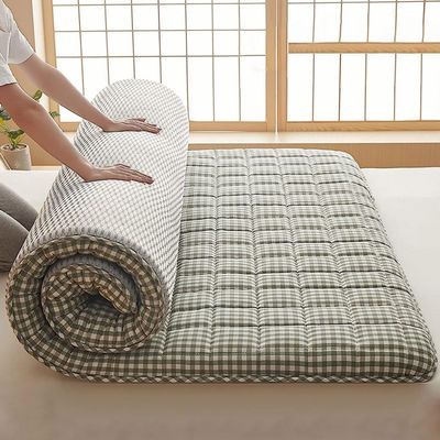 Foldable Mattress, Double Futon Sleeping Mat, Stitched and Non-Slip, Breathable, Portable