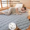 Foldable Mattress, Double Futon Sleeping Mat, Stitched and Non-Slip, Breathable, Portable view 3