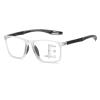 Men's and Women's Progressive Reading Glasses with Blue-Light Filter, TR90, Orange, 3.0X view 1