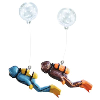Rwigeboo 2-Piece Floating Aquarium Decorations