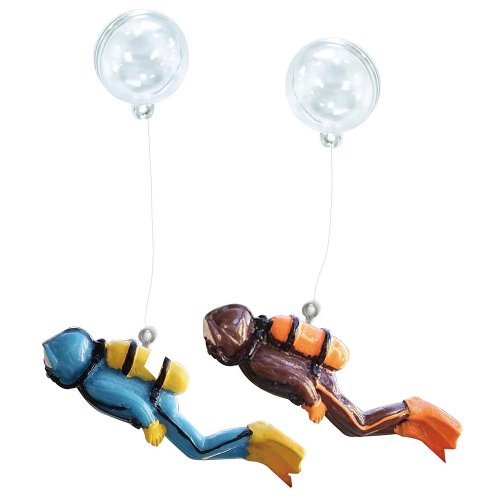 Rwigeboo 2-Piece Floating Aquarium Decorations
