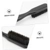 Men's Black Beard Brush with Wooden Handle view 3