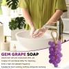 Handmade Grape-Shaped Soap with Cord, Lavender view 3
