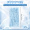 Extra-Long Japanese Exfoliating Towel, Blue Grid view 2