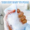 Extra-Long Japanese Exfoliating Towel, Blue Grid view 4