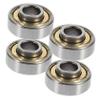 4-Piece Wheelchair Bearing Set for Small Front Wheels, Steel, Silver view 1