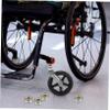 4-Piece Wheelchair Bearing Set for Small Front Wheels, Steel, Silver view 3
