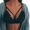Generic Sexy Lace Bustier Bra Top, Hollow Cage-Up Style, Women's (Black, XL) view 1