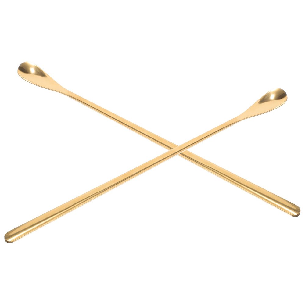Mobestech 2-Pack Stainless Steel Feeding Scoops 19cm for Reptiles and Lizards