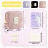 Personalized Period Pouch for Pads and Tampons, Zipper Organizer, Light Purple-M view 2