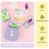 Personalized Period Pouch for Pads and Tampons, Zipper Organizer, Light Purple-M view 4