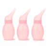 WEKAMOS 3-Pack Silicone Baby Nasal Aspirators with 25 mL Suction Bulb, Pink, Manual Nose Cleaners for Newborns and Toddlers, Removable Parts for Easy Cleaning view 1