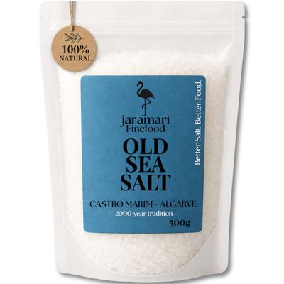 jaramari Old Sea Salt 500 g – Traditional Coarse Sea Salt from Portugal | Natural & Unrefined | Mineral-Rich Atlantic Sea Salt
