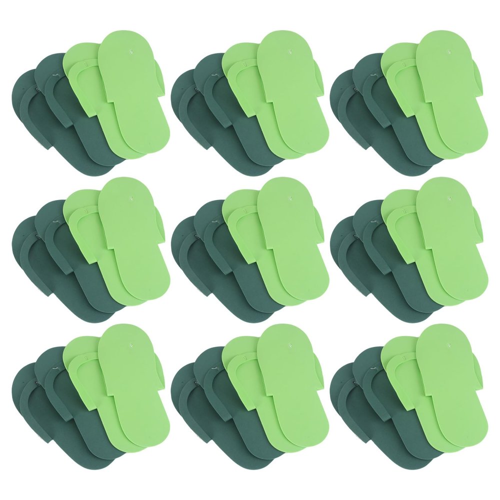 TOYANDONA 20 Pairs Disposable EVA Foam Slippers for Hotels