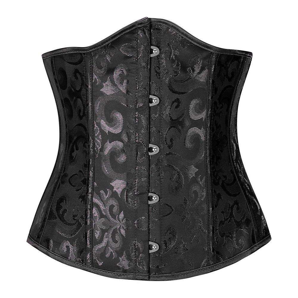 Women's Halloween Gothic Corset Top with Floral Print