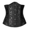 Women's Halloween Gothic Corset Top with Floral Print view 1