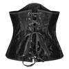 Women's Halloween Gothic Corset Top with Floral Print view 3