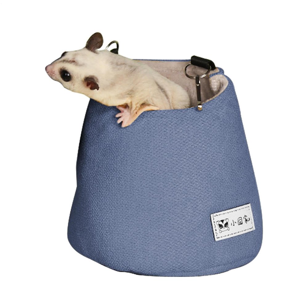 Sugar Glider Hanging Pouch Bed with Removable Nesting Mat