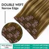 7-Piece Clip-In Hair Extension Set, Straight Remy Human Hair for Women, 120 g (T4-4-27, 24 in) view 2