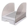 CFTGIW Elevated Cat Litter Box Ramp with Drawer Deflectors, Gray view 1