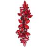VICASKY Bridal Hair Clips, Lightweight Red Rhinestone Design view 1