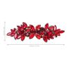VICASKY Bridal Hair Clips, Lightweight Red Rhinestone Design view 2
