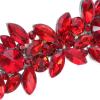 VICASKY Bridal Hair Clips, Lightweight Red Rhinestone Design view 3
