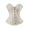 Women's Black Gothic Overbust Corset Top – Halloween Pirate Costume view 3