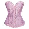 Women's Full-Bust Gothic Corset Top with Floral Print view 3