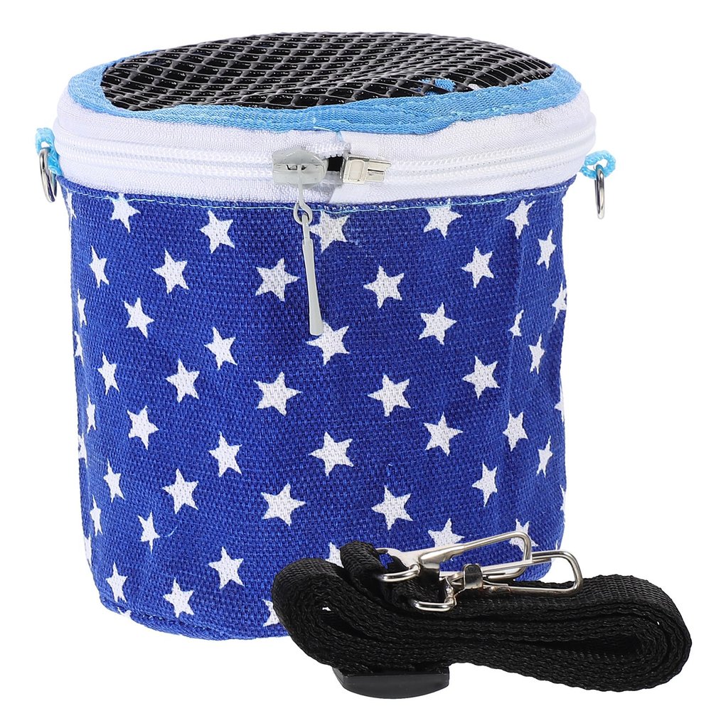 Mobestech Blue Portable Fabric Pet Carrier with Removable Design for Hedgehogs and Small Animals
