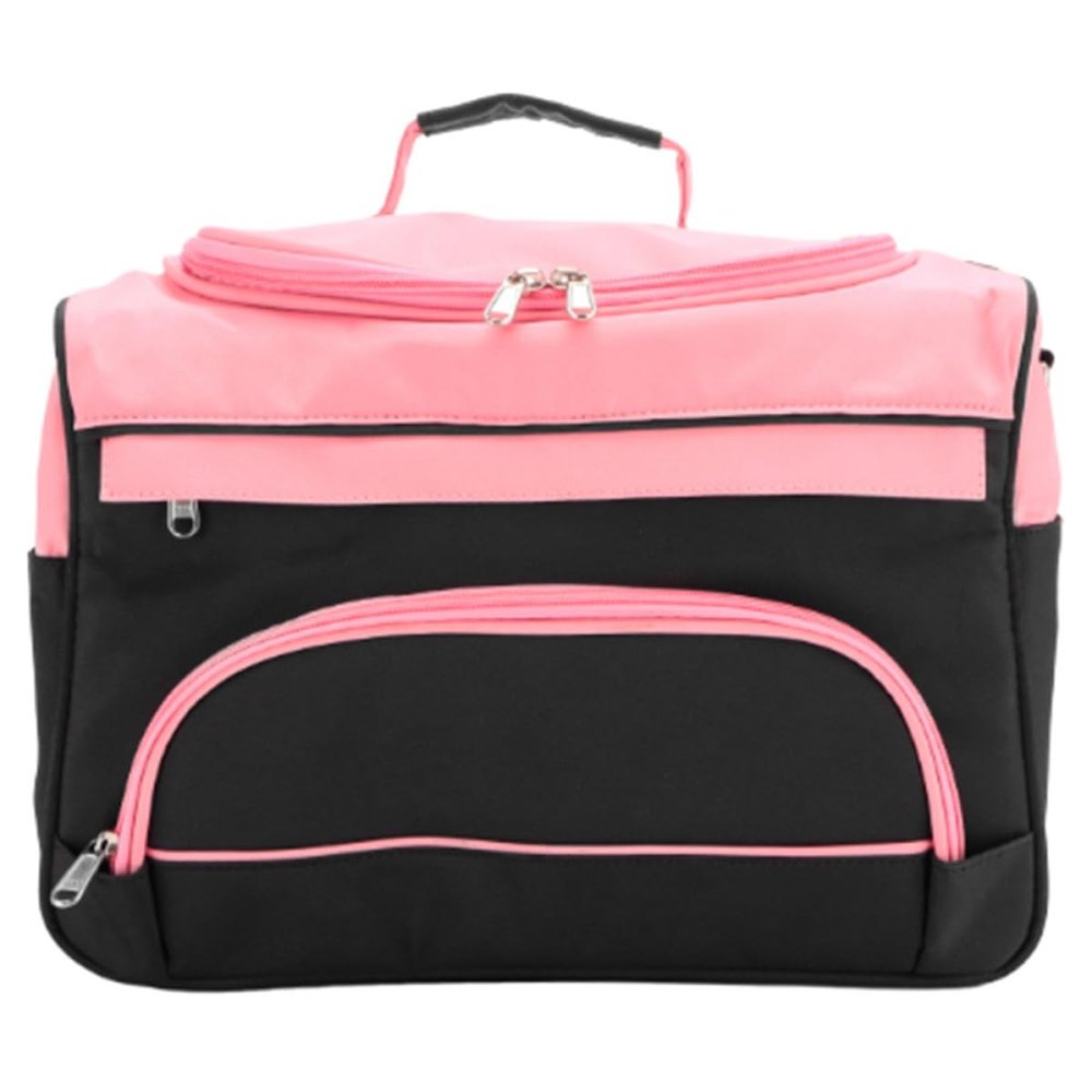 Large Pink Oxford Hairdresser Travel Bag with Metal