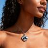 YPREWY Pet Urn Necklace for Dogs and Cats, Stainless Steel Heart Memorial Pendant view 4