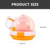 VALICLUD Portable Hamster Carrier, Durable and Shatter-Resistant PP Travel Cage for Small Animals and Hedgehogs view 2