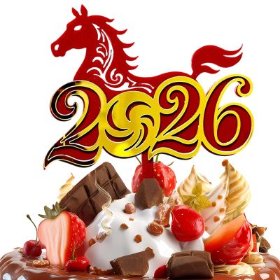 Chinese New Year 2D Acrylic Cake Topper