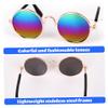 Pet Sunglasses, Classic Retro Round Metal Dog Sunglasses, Multicolor view 3