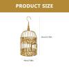 Uonlytech Gold Birdcage, European-Style Iron Garden and Wedding Decor view 2