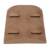 Cocoarm Eyelash Mannequin Head, Soft PVC Silicone with Replaceable Eyes, 3D Design for Eyelash Training and Makeup Practice (Coffee Color) view 1