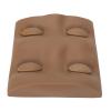 Cocoarm Eyelash Mannequin Head, Soft PVC Silicone with Replaceable Eyes, 3D Design for Eyelash Training and Makeup Practice (Coffee Color) view 2