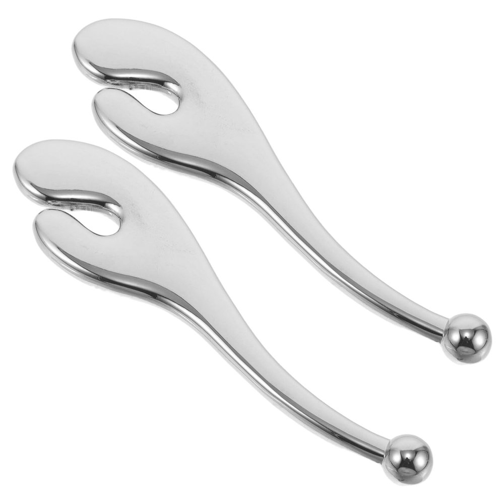 VALICLUD 2-Piece Metal Eye Cream Massage Applicator Set