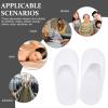20 Pairs of White Disposable Cotton Slippers for Hotels and Airlines view 4